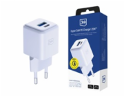 3mk síťová nabíječka Hyper GaN Charger 20W, bílá
