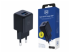 3mk síťová nabíječka Hyper GaN Charger 20W, černá