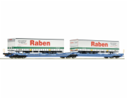 Roco Dvojitý kloubový kontejnerový vagón T3000e VTG - 6600117