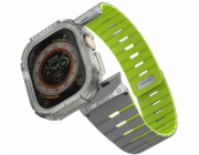 SKINARMA Řemínek + pouzdro Gemini pro Apple Watch 49mm, noční záře