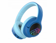 PowerLocus Dětská Bluetooth sluchátka Bobo, černá/modrá