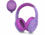 PowerLocus Bluetooth sluchátka P19 fialová