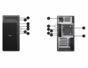 DELL PC Pro Max Tower T2 FCT2250/1500W/TPM/U9-285K/64GB/1TSSD/Integrated/vPro/Kb/Mouse/W11 Pro/3Y PS NBD