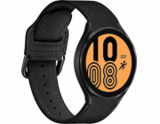 Puro Kožený řemínek PURO Classic Leather Band pro Samsung Galaxy Watch 4 / Watch 4 Classic (černý)