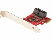 StarTech.com SATA PCIe Card, 4 Port PCIe SATA Expansion card, 6Gbps SATA Card, Low/Full Profile, SATA Stacked Connectors, ASM1164 Non-Raid SATA Controller Card - PCI Express to SATA Converter - Řadič 