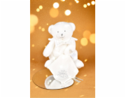 Doudou Dárková sada Plyšový medvídek s dečkou 30 cm béžový