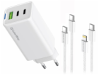 COLORWAY 2x USB-C, 1x USB-A/ síťová nabíječka/ GaN/ PD/ P...
