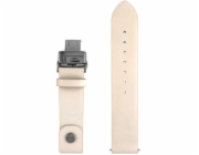 Zeppelin Kožený řemínek bílý 18mm