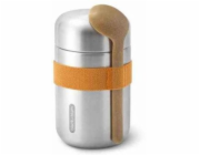 Black & Blum Ocelová termoska na oběd, oranžová / černá+Blum