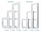 2N® IP Verso - Rám pro instalaci do zdi, 1 modul - černý