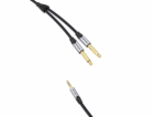 Audio kabel mini jack 3,5 mm na 2x jack 6,35 mm samec Ven...