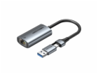 Adaptér Vention USB-A + USB-C do Gigabit Ethernet 0,15 m