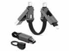 STATIK HexCharge Universal 4-in-1 Fast Charging Cable Black