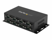 StarTech.com 8 Port USB to Serial RS232 Adapter - Wall Mount - Din Rail - COM Port Retention - FTDI USB to DB9 RS232 Hub (ICUSB2328I) - Sériový adaptér - USB 2.0 - RS-232 x 8 - černá