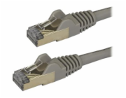 StarTech.com 50cm CAT6A Ethernet Cable, 10 Gigabit Shielded Snagless RJ45 100W PoE Patch Cord, CAT 6A 10GbE STP Network Cable w/Strain Relief, Grey, Fluke Tested/UL Certified Wiring/TIA - Category 6A 