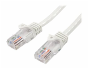 StarTech.com 1m White Cat5e / Cat 5 Snagless Patch Cable - Patch kabel - RJ-45 (M) do RJ-45 (M) - 1 m - UTP - CAT 5e - podložka, provedení bez hrbolků - bílá