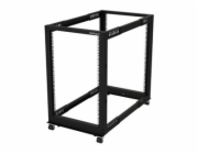 StarTech.com 18U 19" Open Frame Server Rack, 4 Post Adjustable Depth 22-40" Mobile, Free Standing Rolling Network/Computer Equipment Data Rack, Dell PowerEdge, HP ProLiant ThinkServer - Adjustable Ser