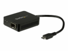StarTech.com USB C to Fiber Optic Converter - Open SFP - ...