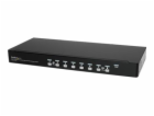 StarTech.com 8 Port 1U Rackmount USB KVM Switch Kit with ...
