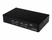 Startech 4 Port DisplayPort KVM Switch w/ Audio - USB, Keyboard, Video, Mouse, Computer Switch Box for 2560x1600 DP Monitor (SV431DPUA) - Přepínač KVM / audio / USB - 4 x KVM / zvuk / USB - 1 místní u