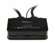 StarTech.com 2 Port USB HDMI Cable KVM Switch with Audio and Remote Switch - USB Powered KVM with HDMI - Dual Port HDMI KVM Switch (SV211HDUA) - Přepínač KVM / audio - 2 x KVM / zvuk - 1 místní uživat