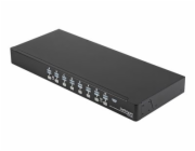 Startech 16 Port Rackmount USB KVM Switch Kit with OSD and Cables - 1U (SV1631DUSBUK) - Přepínač KVM - 16 x KVM port(s) - 1 místní uživatel - desktop - pro P/N: RK2537BKM, RK3236BKF, RK4236BKB, RK4242