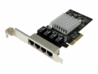 Startech 4 Port PCIe Network Card - RJ45 Port - Intel i35...