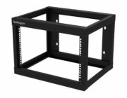 StarTech.com 6U 19" Wall Mount Network Rack 19" Deep 2 Post Open Frame for Server Room Data/AV/IT/Communication/Computer Equipment/Patch Panel with Cage Nuts/Screws Hook/Loop, Cisco 2960 - 19 Inch Wal