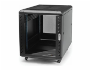 StarTech.com 15U 19" Server Rack Cabinet, 4 Post Adjustable Depth (6-32") Locking Knock Down Network/Computer Equipment Enclosure, Mobile with Glass Door & Casters, HP ProLiant ThinkServer - 15U Knock