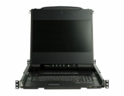 StarTech Dual Rail Rackmount KVM Console HD 1080p, Single Port DVI/VGA KVM with 17" LCD Monitor for Server Rack, Fully Featured 1U LCD KVM Drawer with Cables, USB Support, 44230 MTBF - Single Port Con