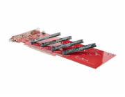 Startech Quad M.2 PCIe Adapter Card, x16 Quad NVMe or AHCI M.2 SSD to PCI Express 4.0, Up to 7.8GBps/Drive, For 2242/2260/2280/22110mm PCIe M-Key M2 SSDs, Bifurcation Required - PC/Linux Compatible (Q