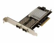 Startech 10G Network Card - 2x 10G Open SFP+ Multimode LC Fiber Connector - Intel 82599 Chip - Gigabit Ethernet Card (PEX20000SFPI) - Síťový adaptér - PCIe 2.0 x8 nízký profil - 10GbE - 10GBase-LR, 10