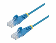 StarTech.com 1m Slim LSZH CAT6 Ethernet Cable, 10 Gigabit Snagless RJ45 100W PoE Patch Cord, CAT 6 10GbE UTP Network Cable w/Strain Relief, Blue, Fluke Tested/ETL, Low Smoke Zero Halogen - Category 6 