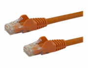 StarTech.com 2m CAT6 Ethernet Cable, 10 Gigabit Snagless RJ45 650MHz 100W PoE Patch Cord, CAT 6 10GbE UTP Network Cable w/Strain Relief, Orange, Fluke Tested/Wiring is UL Certified/TIA - Category 6 - 
