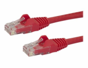 StarTech.com 10m CAT6 Ethernet Cable, 10 Gigabit Snagless RJ45 650MHz 100W PoE Patch Cord, CAT 6 10GbE UTP Network Cable w/Strain Relief, Red, Fluke Tested/Wiring is UL Certified/TIA - Category 6 - 24