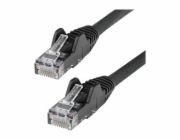 Startech 50cm LSZH CAT6 Ethernet Cable, 10 Gigabit Snagless RJ45 100W PoE Network Patch Cord with Strain Relief, CAT 6 10GbE UTP, Black, Individually Tested/ETL, Low Smoke Zero Halogen - Category 6 - 