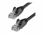 StarTech.com 15m LSZH CAT6 Ethernet Cable, 10 Gigabit Snagless RJ45 100W PoE Network Patch Cord with Strain Relief, CAT 6 10GbE UTP, Black, Individually Tested/ETL, Low Smoke Zero Halogen - Category 6