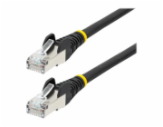 Startech 1m CAT6a Ethernet Cable - Black - Low Smoke Zero Halogen (LSZH) - 10GbE 500MHz 100W PoE++ Snagless RJ-45 w/Strain Reliefs S/FTP Network Patch Cord - Patch kabel - RJ-45 (M) do RJ-45 (M) - 1 m
