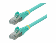 StarTech.com 2m CAT6a Ethernet Cable - Aqua - Low Smoke Zero Halogen (LSZH) - 10GbE 500MHz 100W PoE++ Snagless RJ-45 w/Strain Reliefs S/FTP Network Patch Cord - Patch kabel - RJ-45 (M) do RJ-45 (M) - 