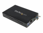 StarTech.com 1000 Mbps Gigabit Single-Mode Copper to Fiber Media Converter - Ethernet (1000Base-T) to LC Fiber Converter (ET1000S40LC2) - Konvertor médií s optickými vlákny - 1GbE - 1000Base-LX, 1000B