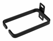StarTech.com 1U Vertical 2.2 x 3.9in Server Rack Cable Management D-Ring Hook w/ Flexible Opening - Network Rack-Mount Cord Organizer Ring (CMHOOK1U) - Kroužek pro uspořádání kabelů - černá - 1U - pro