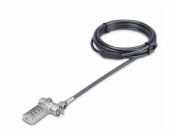 StarTech.com 25-Pack Laptop Lock, Compatible w/Noble Wedge/Nano/K-Slot - Bezpečnostní kabelový zámek - černá, stříbrná - 2 m - kompatibilní s TAA (balení 25)