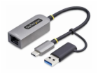 StarTech.com USB-C to Ethernet Adapter w/USB-A Adapter, R...