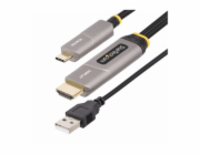 StarTech.com 50ft (15.2m) USB-C to HDMI 2.0 Active Optical Cable, 4K 60Hz - HDMI kabel - USB-C s piny (male) do HDMI, USB (pouze napájení) s piny (male) - 15.2 m - stíněný/fiber optic - černá - aktivn