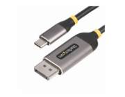 StarTech.com 10ft (3m) USB-C to DisplayPort Adapter Cable, 8K 60Hz - Kabel adaptéru - USB-C (M) do DisplayPort (M) s jazýčkem - USB4 / Thunderbolt 3 / Thunderbolt 4 / DisplayPort 1.4 - 3 m - podpora 8