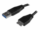 StarTech.com 0.5m 20in Slim USB 3.0 A to Micro B Cable M/...