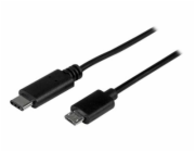 StarTech USB C to Micro USB Cable - 3 ft / 1m - USB 2.0 Cable - Micro USB Cord - Micro B USB C Cable - USB 2.0 Type C (USB2CUB1M) - USB kabel - USB-C (M) do Micro USB typ B (M) - USB 2.0 - 1 m - černá