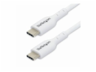 StarTech 2m (6.6ft) White USB-C Charging Cable, USB C Cab...