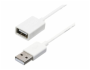 StarTech 1m White USB 2.0 Extension Cable Cord - A to A - USB Male to Female Cable - 1x USB A (M), 1x USB A (F) - White, 1 meter (USBEXTPAA1MW) - Prodlužovací šňůra USB - USB (F) do USB (M) - USB 2.0 