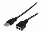 StarTech 3 ft Black USB 2.0 Extension Cable A to A - M/F - 3 ft USB A to A Extension Cable - 3ft USB 2.0 Extension cord (USBEXTAA3BK) - Prodlužovací šňůra USB - USB (M) do USB (F) - USB 2.0 - 91 cm - 